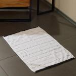 Коврик махровый SL HOME: Lines «Блан де Блан», 50?70 см, хлопок 100%