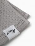 Полотенце махровое LoveLife «Ордос» 50?80 см, серое, 100% хлопок, 430 г/м?