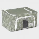 Кофр для хранения вещей Доляна Leaves, 39?29?20 см, 24 л, зелёный