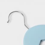 Плечики - вешалки для одежды LaDо?m, 3 шт., детские, с зажимами, 31.5?21.5 см, голубые