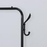 Вешалка - стойка напольная для одежды LaDо?m, с полками для хранения, 4 яруса, 60?26?160 см, чёрная