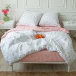 КПБ 'Традиция' 2,0 спальный с европростыней, поплин, 100% хлопок, пл. 110 гр./кв.м., 'Романтика ВБ' Пододеяльник 177*217, простыня 240*217, наволочка 70*70 (2 шт.)