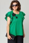 Блуза EVA GRANT 7250-1 изумруд
