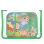 BY Русские Супергерои Папка для труда А4, пластик, молния вокруг, откидная планка, 33х2,5х23 cм