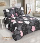 Постельное белье из поплина Монамур графит