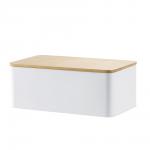 SATOSHI Хлебница с бамбуковой крышкой 33x17,5x13,5см, жесть