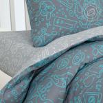 Постельное белье Осьминожки (поплин DE LUXE)