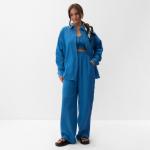 Брюки женские, свободного кроя MIST Muslin размер XS, цв. синий