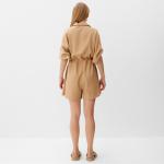 Комбинезон женский MINAKU: Casual Collection, бежевый, размер 46