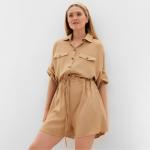 Комбинезон женский MINAKU: Casual Collection, бежевый, размер 48