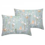 Набор наволочек 70х70 'Традиция', поплин, 100% хлопок, пл. 110 гр./кв. м., 'Иммортели ВБ'