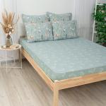 *Простыня на резинке 180х200х25, поплин, 'Иммортели'