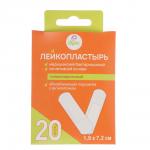 Лейкопластырь Bytiv медиц.бактериц,на нетк.осн,гипоаллерг,1,9х7,2см,20шт