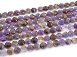 Бусины аметист какоксенит круг огранка 10мм, 38см, 38 бусин
