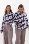 Блуза Kivviwear 432901 бело-синий