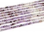 Бусины аметист какоксенит кубик огранка 4мм, 39см, 100 бусин