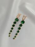 Серьги "Изумрудный ручей" (В9)