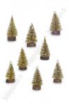 Новогодние украшения "Ёлочка" 4 см (10 шт) SF-8014, золото