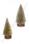 Новогодние украшения "Ёлочка" 10 см (2 шт) SF-8014, золото