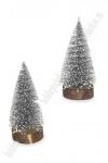 Новогодние украшения "Ёлочка" 10 см (2 шт) SF-8014, серебро