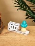 Календарь настольный «Грибок», 13?3.5?9 см, дерево, бело-зелёный