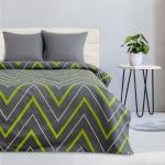 Постельное бельё 1.5-спальное «Этель. Зелено-серые зигзаги», поплин