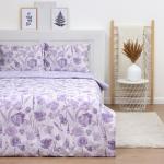 Постельное бельё евро LoveLife «Лавандовое поле», сатин
