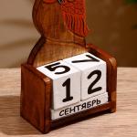 Вечный календарь настольный «Сова», 10.5?5?19 см, дерево