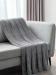 Плед велсофт ST-018 "Соты" 150*200 Home Jalon темно-серый