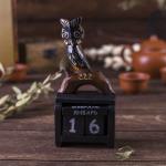 Вечный календарь настольный «Сова», 7?3.5?14.5 см, дерево