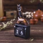 Вечный календарь настольный «Сова», 7?3.5?14.5 см, дерево