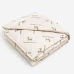 Одеяло «Этель», овечья шерсть, 140?205 см, тик, 300 г/м?