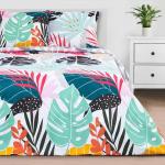 Постельное бельё 1.5, спальное «Этель» Colored tropics, бязь
