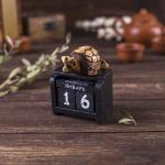 Вечный календарь настольный «Черепашка», 6.5?7?9 см, дерево