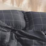 *Постельное бельё 1.5-спальное «Этель» Cage: graphite, мако-сатин