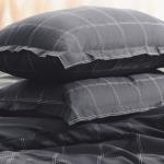 *Постельное бельё 1.5-спальное «Этель» Cage: graphite, мако-сатин