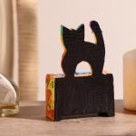 Вечный календарь «Котёнок», 7?4?10 см, дерево, 2 языка, МИКС