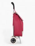 Сумка-тележка хозяйственная на шнуре, 35?20?96 см, бордовая