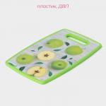 Доска разделочная Доляна «Зелёные яблоки», прямоугольная, 30?20 см