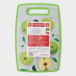 Доска разделочная Доляна «Зелёные яблоки», прямоугольная, 30?20 см