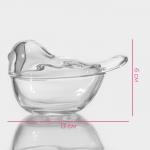 Ёмкость для варенья и мёда Доляна «Синичка», 80 мл, 12?7?5.5 см, стекло, прозрачная