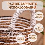 Корзина плетёная 27х27х25 см
