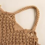 Сумка женская SL Home, ручное плетение, хлопок, длина ручек 15 см, 40?32 см