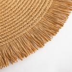 Салфетка сервировочная «Доляна. Бохо», бежевая, d=38 см