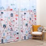 Шторы портьерные «Этель. Город», 145?260 см, 2 шт., габардин