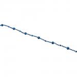 СНОУ БУМ Бусы декоративные 0,8x270 см, синий, 26-567