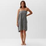 Полотенце - парео банное «Этель», 75?150 см, серое