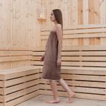 Полотенце - парео для бани «Этель», 70?140 см, коричневое