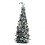 Ель складная с украшениями, 120см, 80 LED, PVC, 26-1
