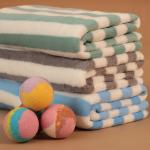 Полотенце банное «Этель. Полосы», 70?140 см, голубое